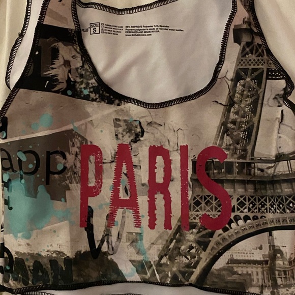 SUGAR LULU PARIS ADDITION CROP & LEGGINGS - Picture 11 of 12
